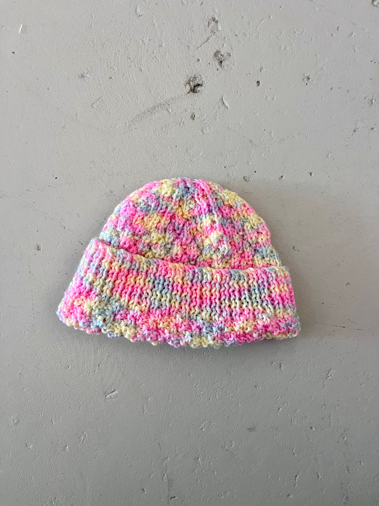 HANDKNIT BEANIE - PINK SPRINKLE